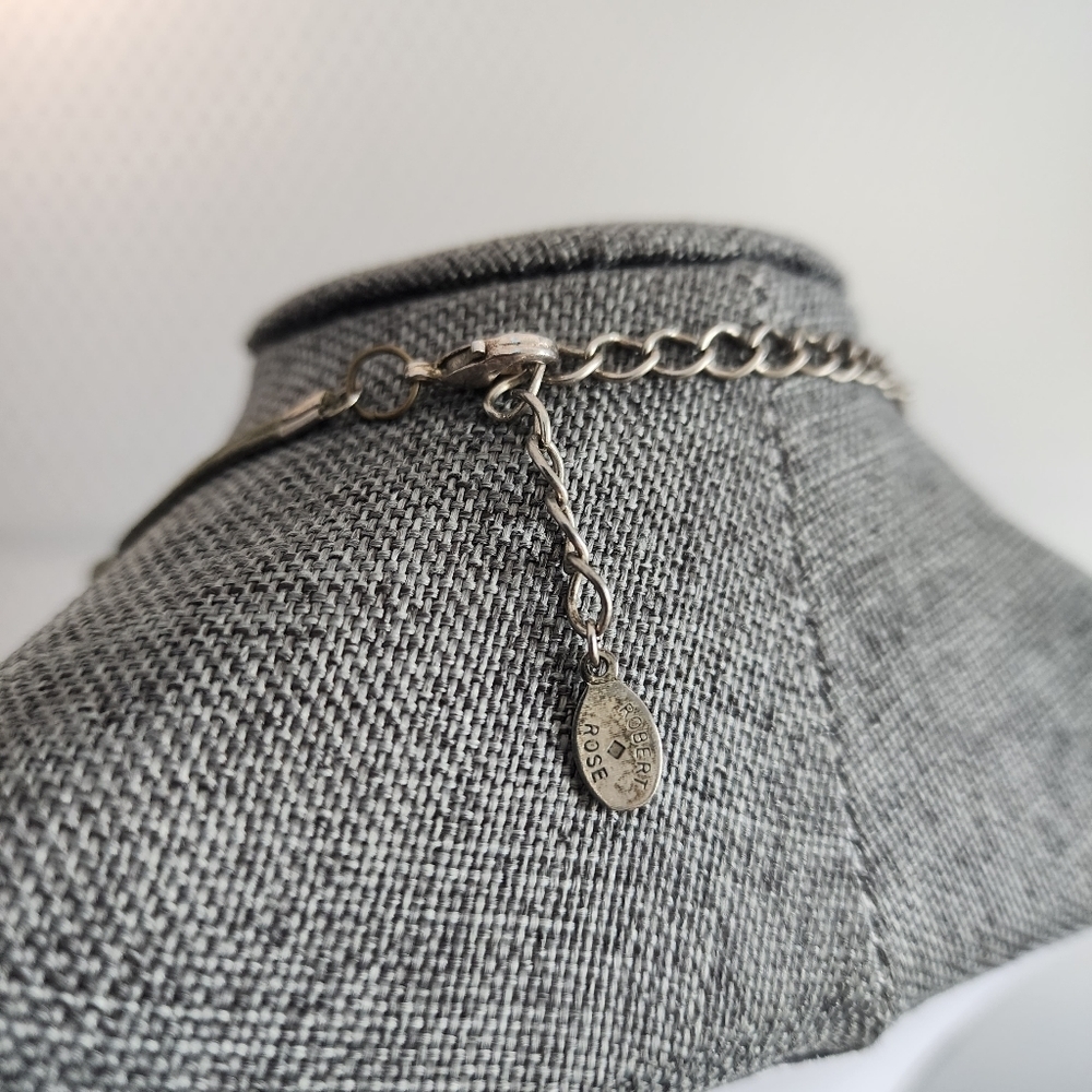 Robert Rose Chunky Statement Necklace Turquoise B… - image 6